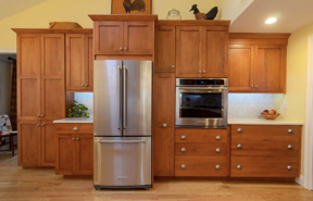 Additional storage space and countertop space meet to make the perfect kitchen!