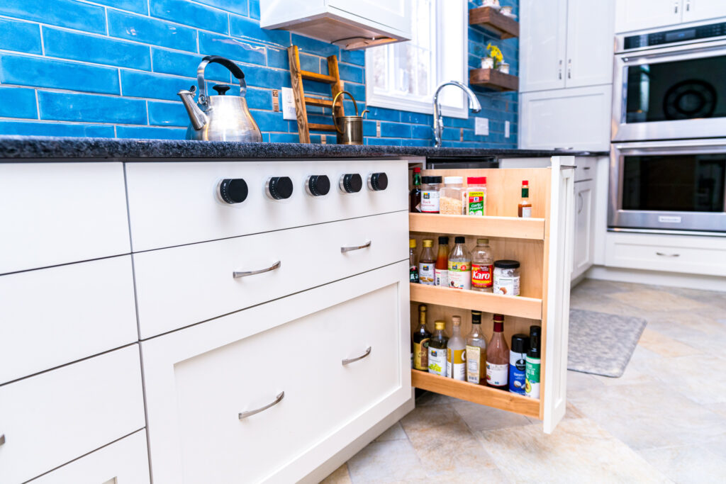 Dream Kitchens: White & Baby Blue Kitchen Remodel 