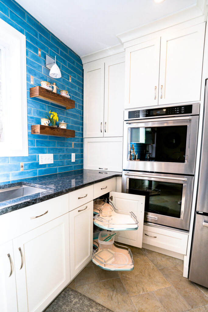 Dream Kitchens: White & Baby Blue Kitchen Remodel 