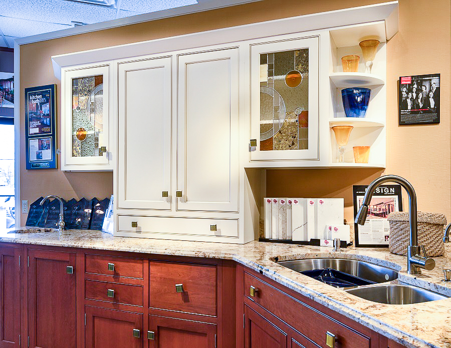 Glass Cabinets, kitchen remodel