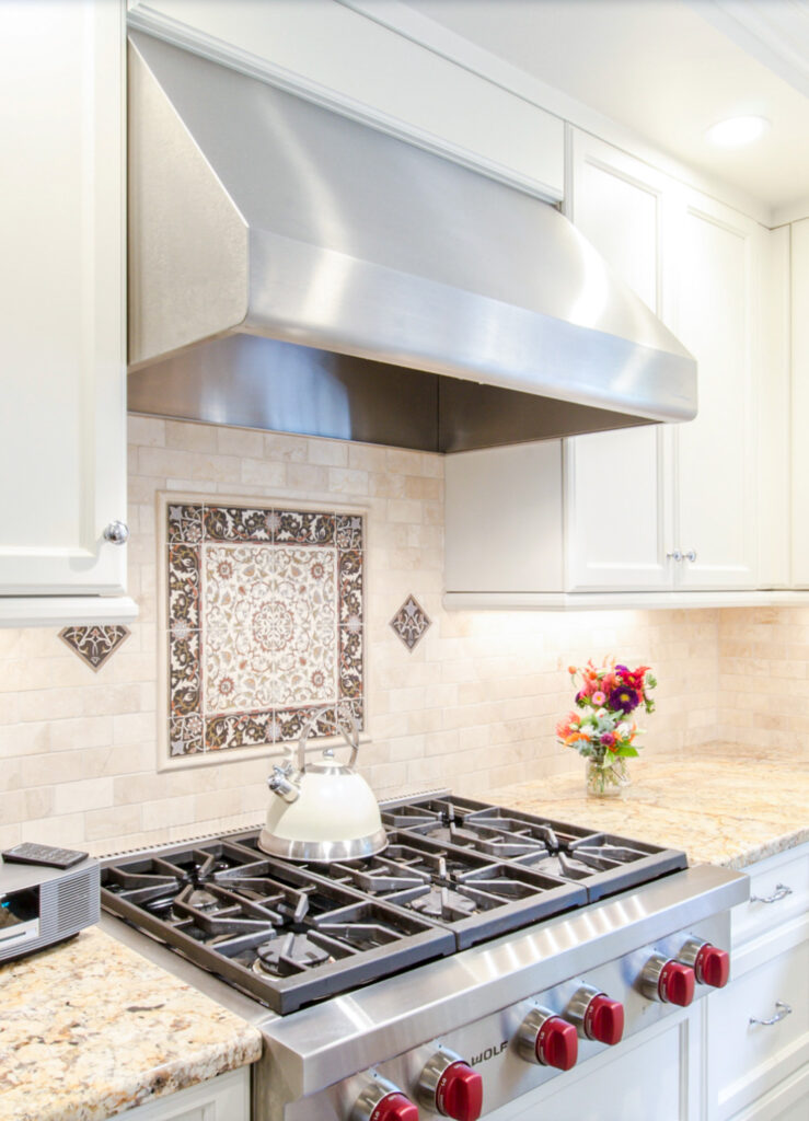 Large White Kitchen with Island, Wet Bar, and Pantry in Lexington Ma